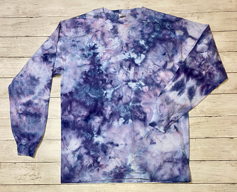Pink/Blue/Purple Ice Dye Short and Long Sleeve
